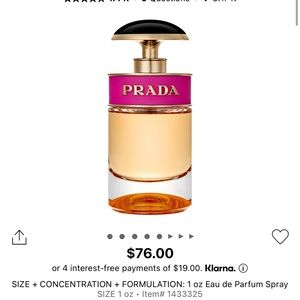 Prada candy unopened in box